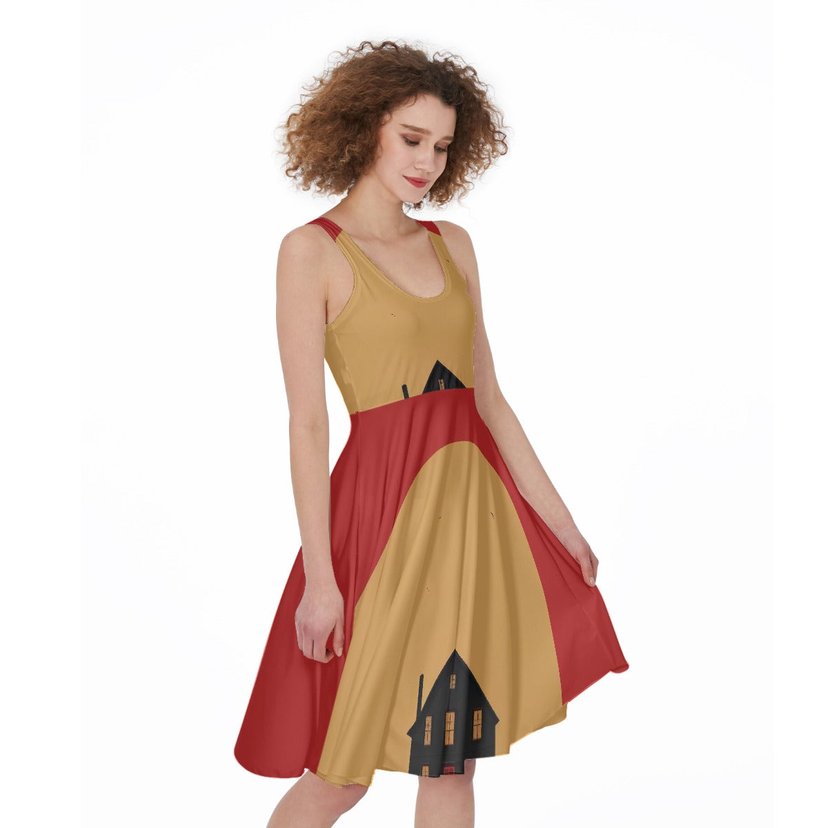 All-Over Print Women's Sleeveless Dress