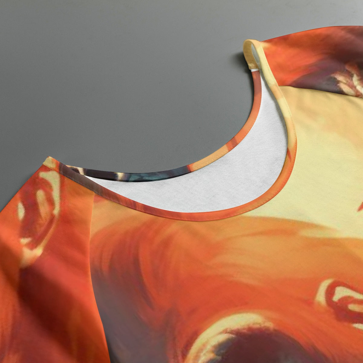 All-Over Print Women's Round Neck T-shirt With Raglan Sleeve