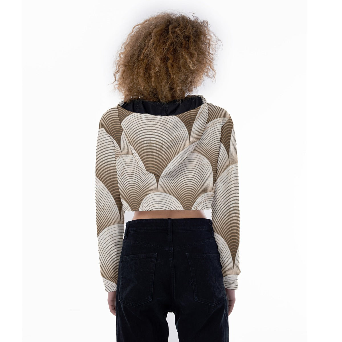 All-Over Print Women's Crop Top Hoodie