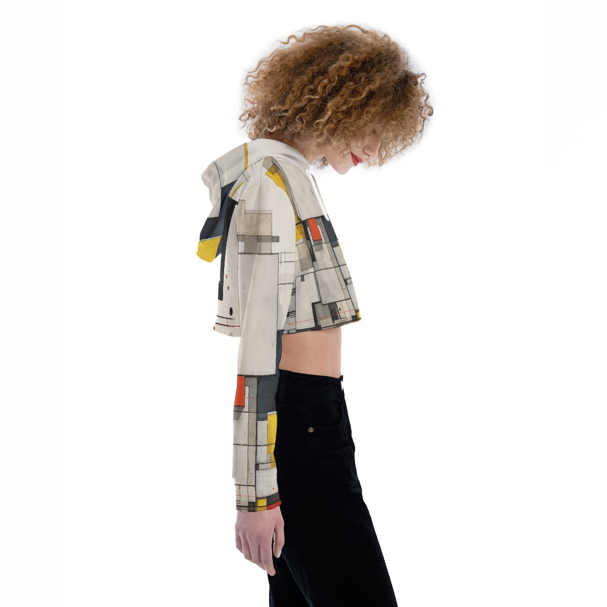 All-Over Print Women's Crop Top Hoodie