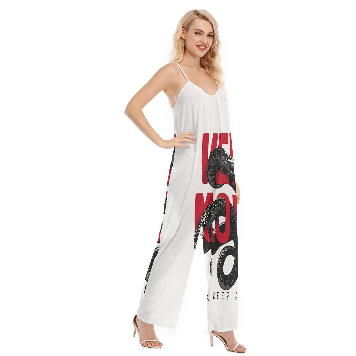 All-Over Print Women's Loose Cami Jumpsuit