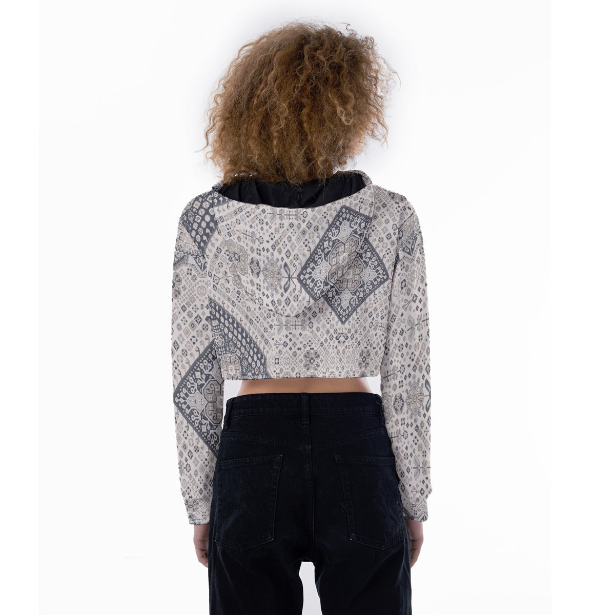 All-Over Print Women's Crop Top Hoodie