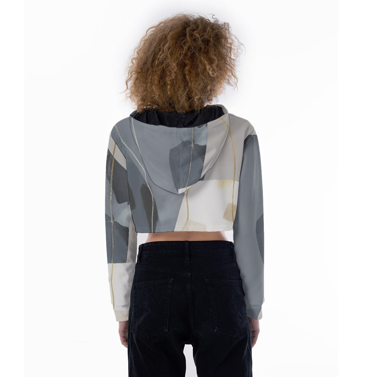 All-Over Print Women's Crop Top Hoodie