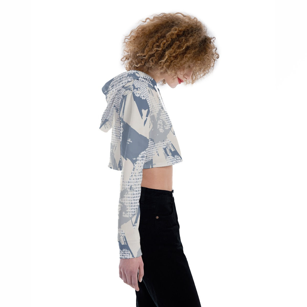 All-Over Print Women's Crop Top Hoodie