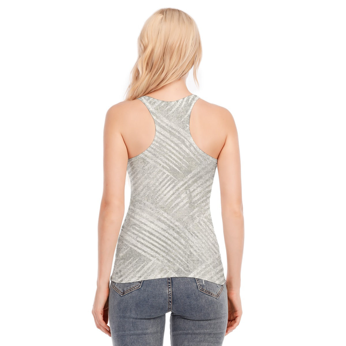 All-Over Print Women's Racer Vest | 190GSM Cotton