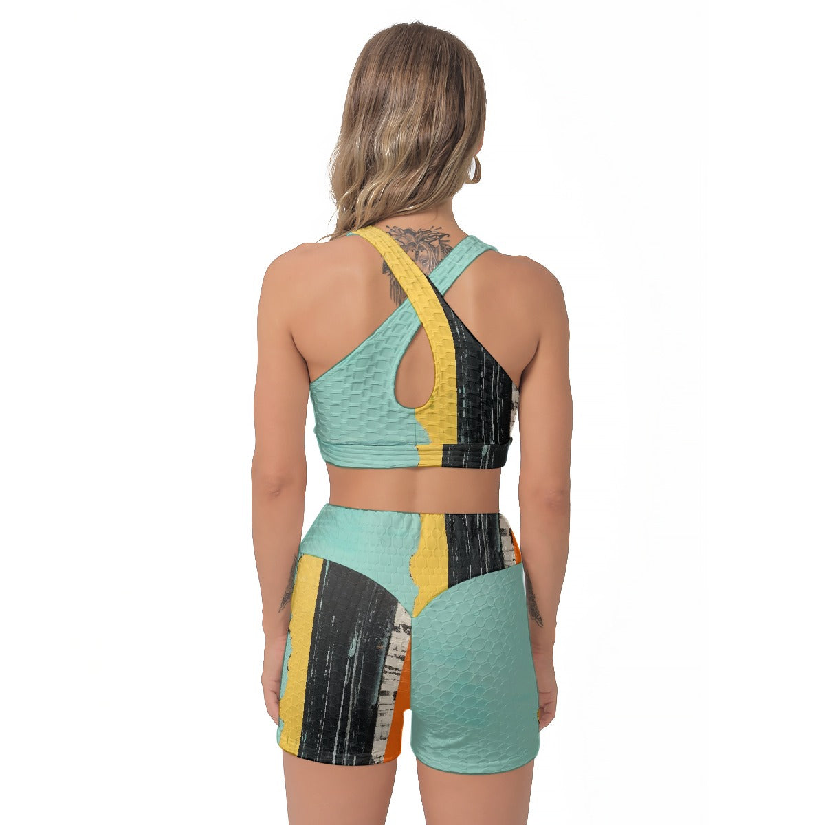 All-Over Print Women's Sports Bra Suit