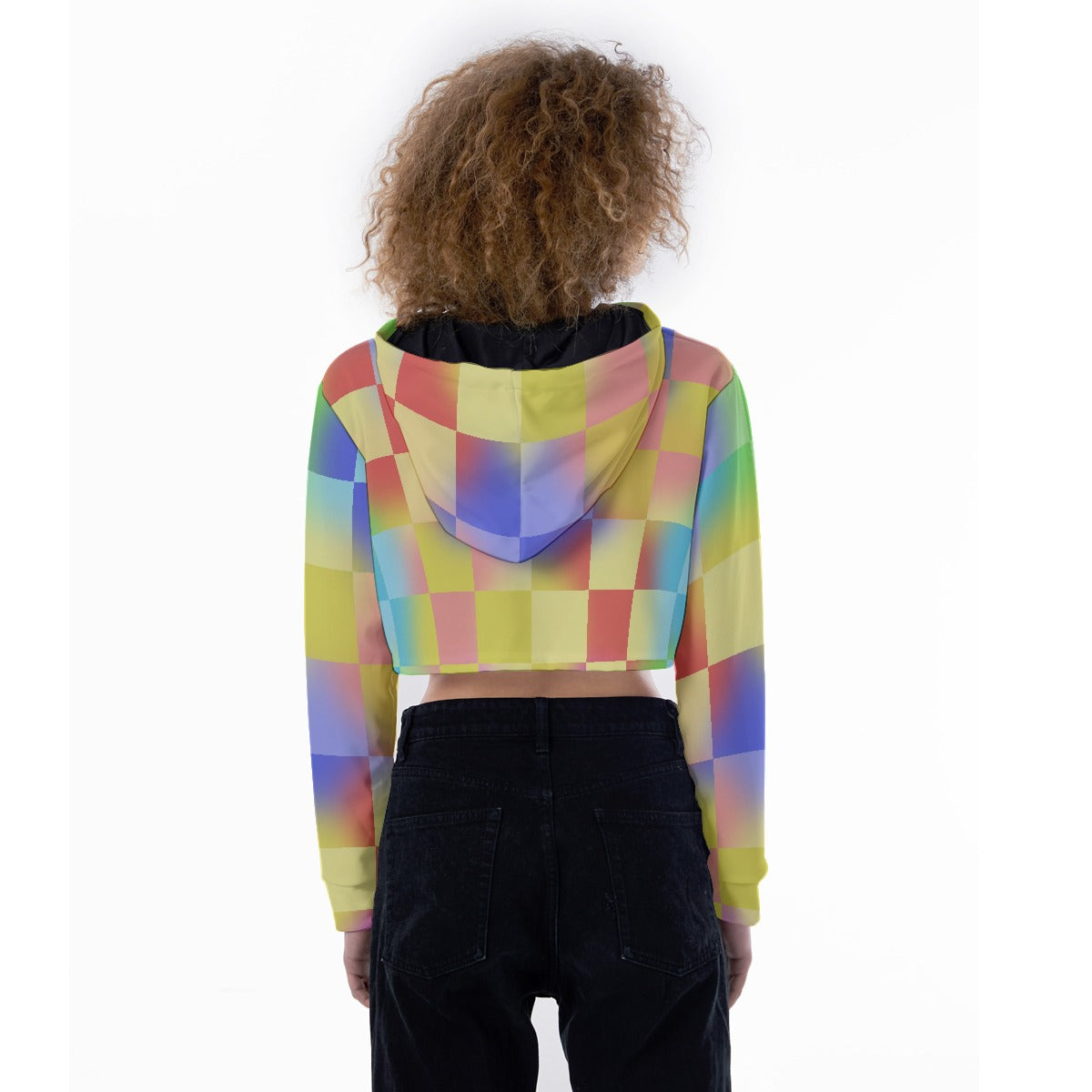 All-Over Print Women's Crop Top Hoodie