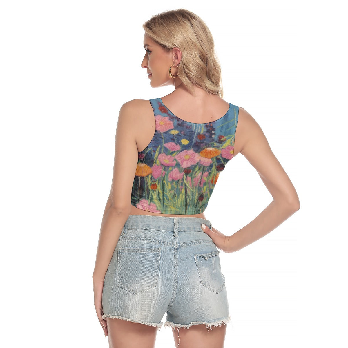 All-Over Print Women's Sport Crop Tank Top