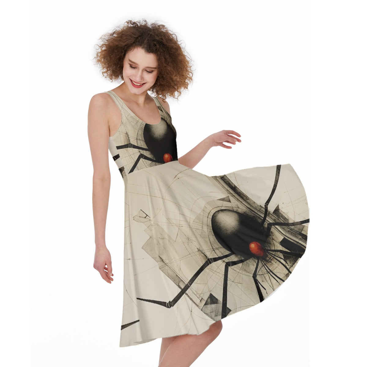All-Over Print Women's Sleeveless Dress
