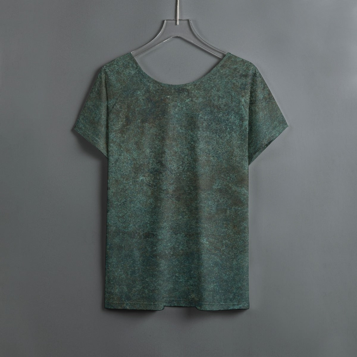 All-Over Print Women's Round Neck T-shirt With Raglan Sleeve