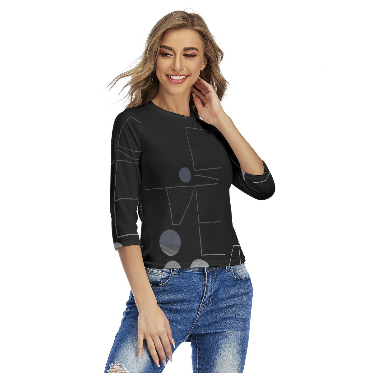 All-Over Print Women's Raglan Sleeves T-shirts