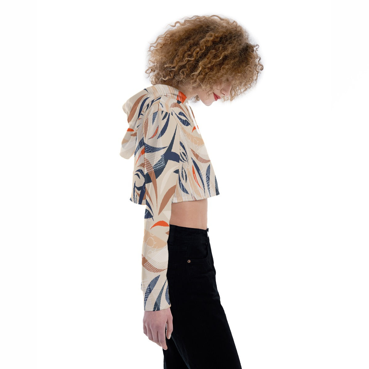 All-Over Print Women's Crop Top Hoodie