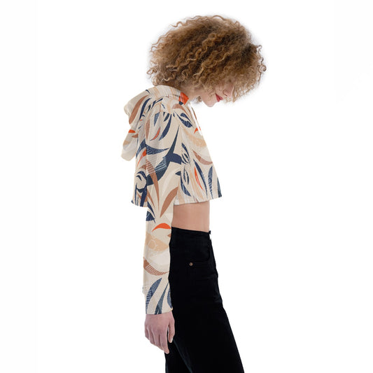 All-Over Print Women's Crop Top Hoodie