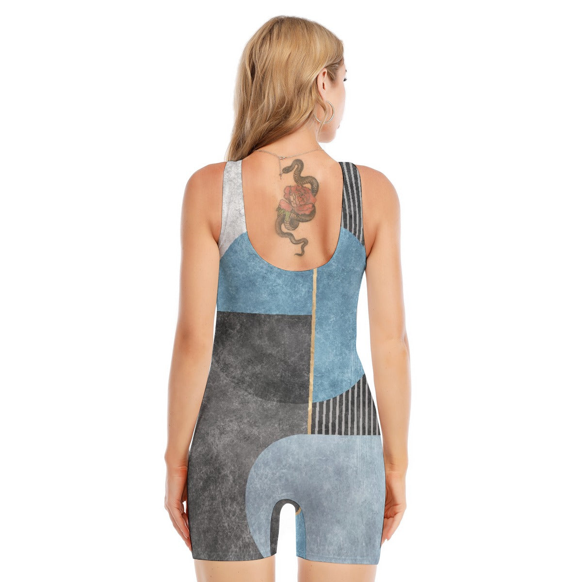 All-Over Print Women's Sleeveless One-piece Swimsuit