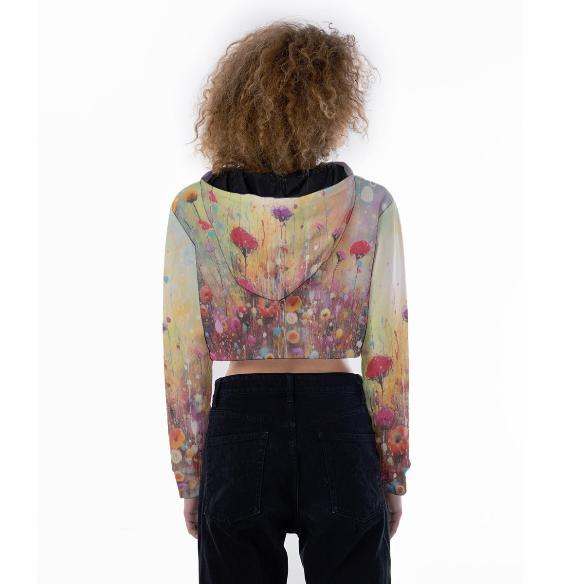 All-Over Print Women's Crop Top Hoodie