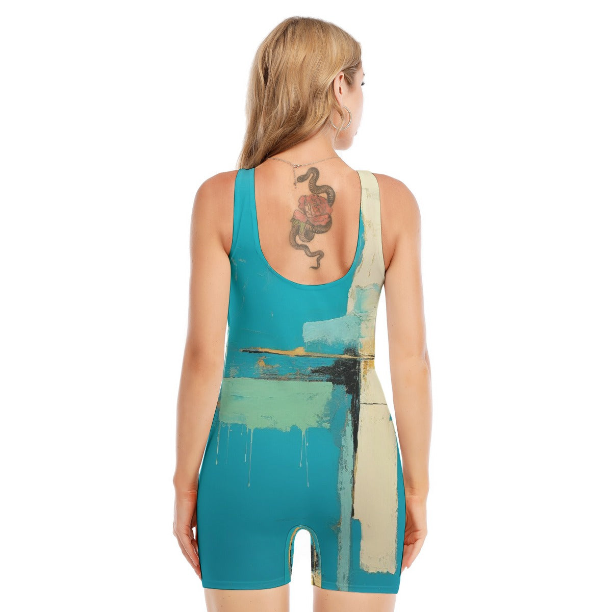 All-Over Print Women's Sleeveless One-piece Swimsuit