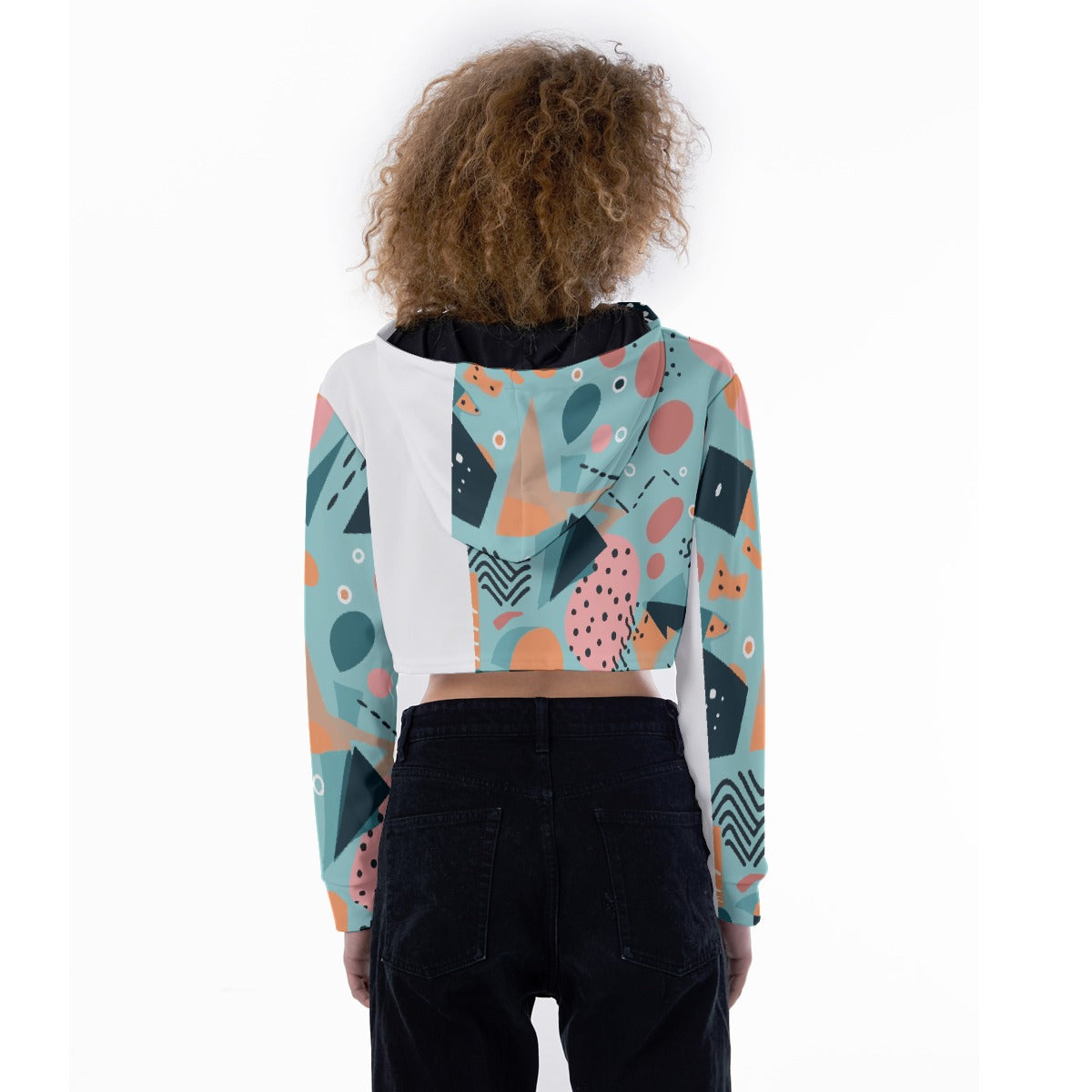 All-Over Print Women's Crop Top Hoodie