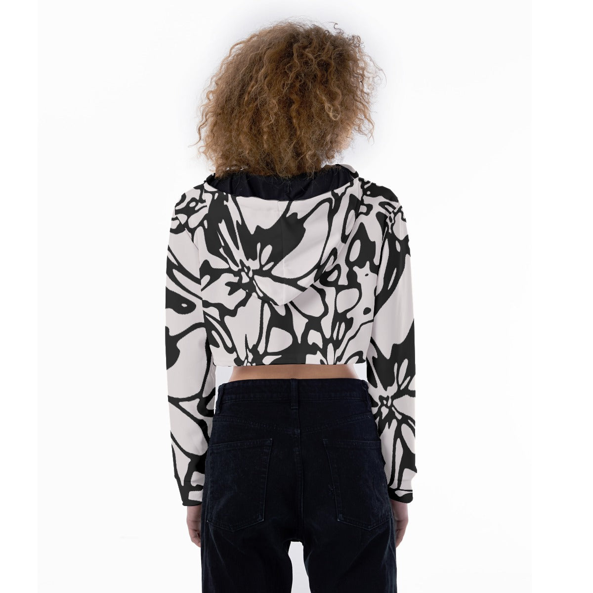 All-Over Print Women's Crop Top Hoodie