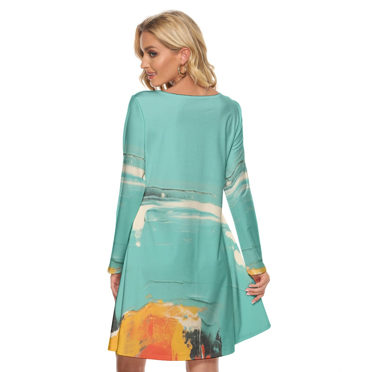 All-Over Print Women's Crew Neck Dress