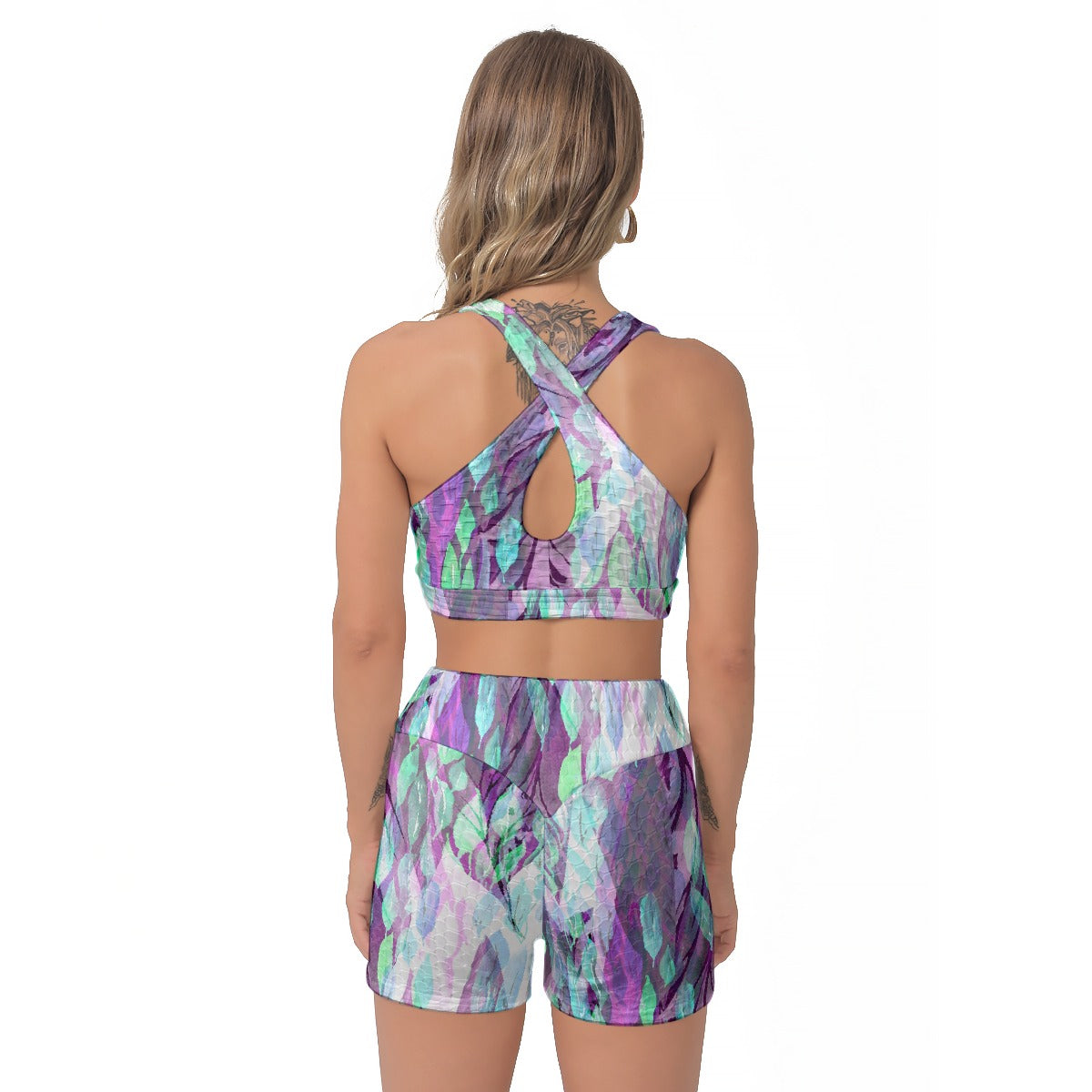 All-Over Print Women's Sports Bra Suit