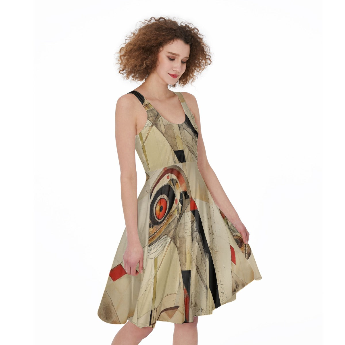 All-Over Print Women's Sleeveless Dress