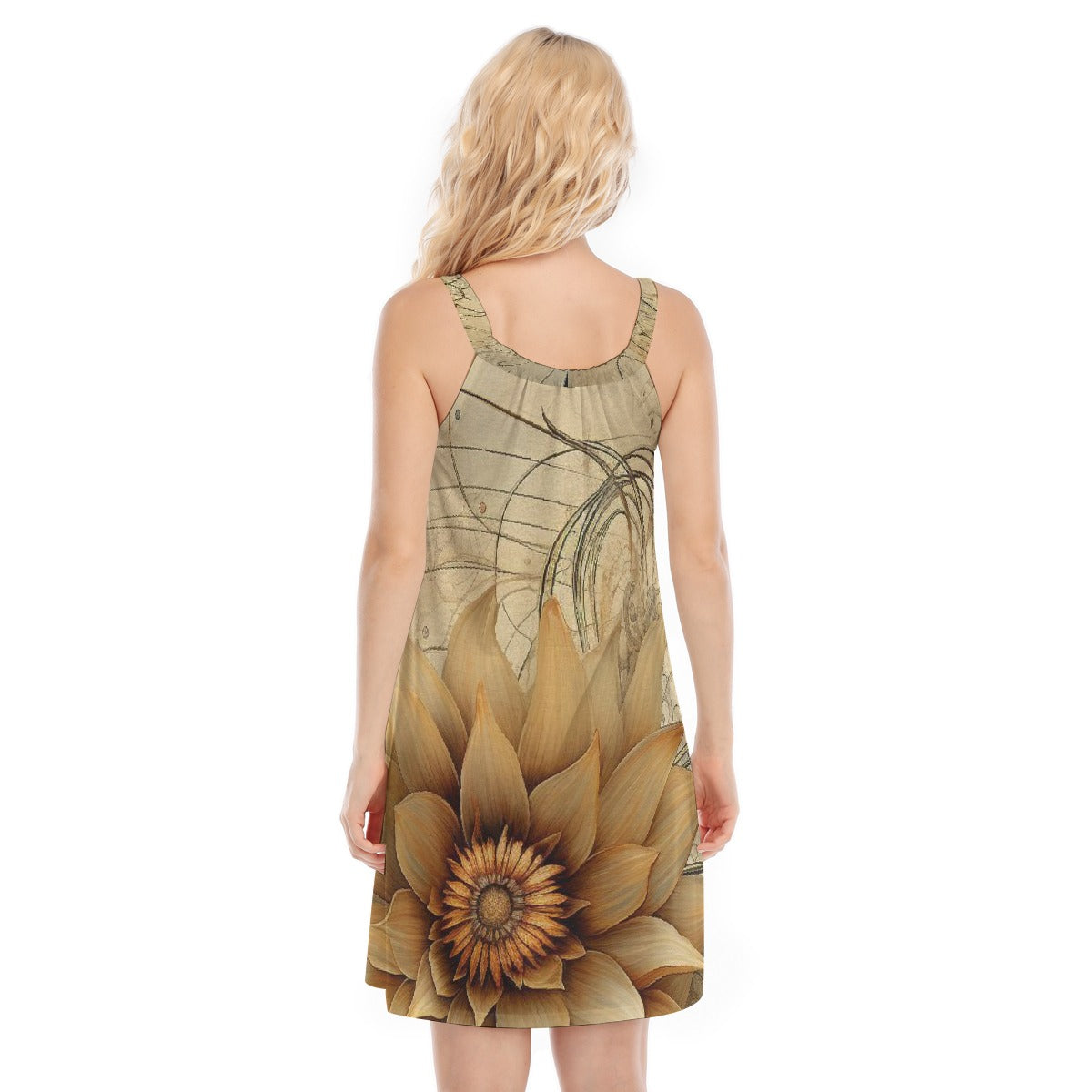 All-Over Print Women's Sleeveless Cami Dress