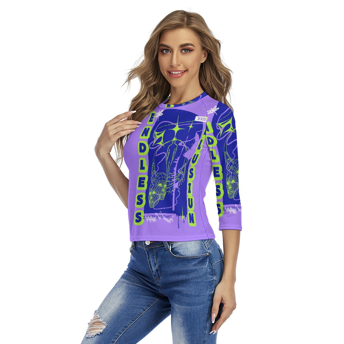 All-Over Print Women's Raglan Sleeves T-shirts
