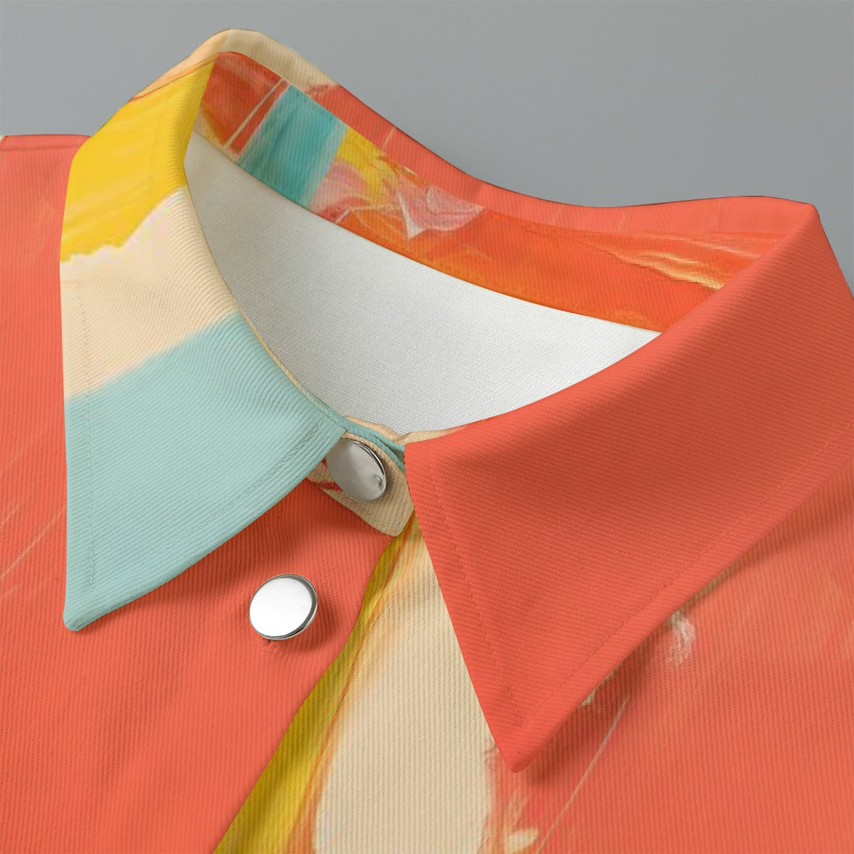 All-Over Print Women's Cropped Jacket | 245GSM Cotton
