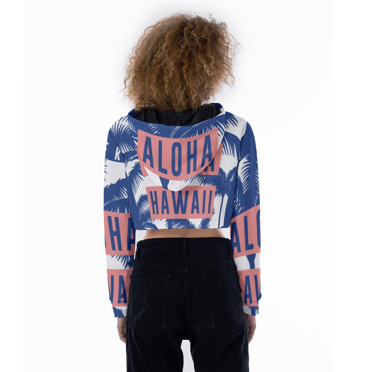 All-Over Print Women's Crop Top Hoodie