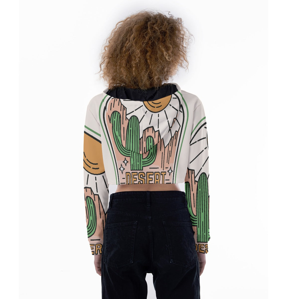 All-Over Print Women's Crop Top Hoodie