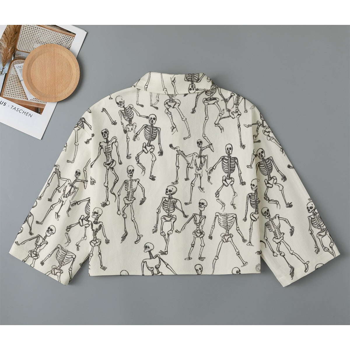All-Over Print Women's Cropped Jacket | 245GSM Cotton