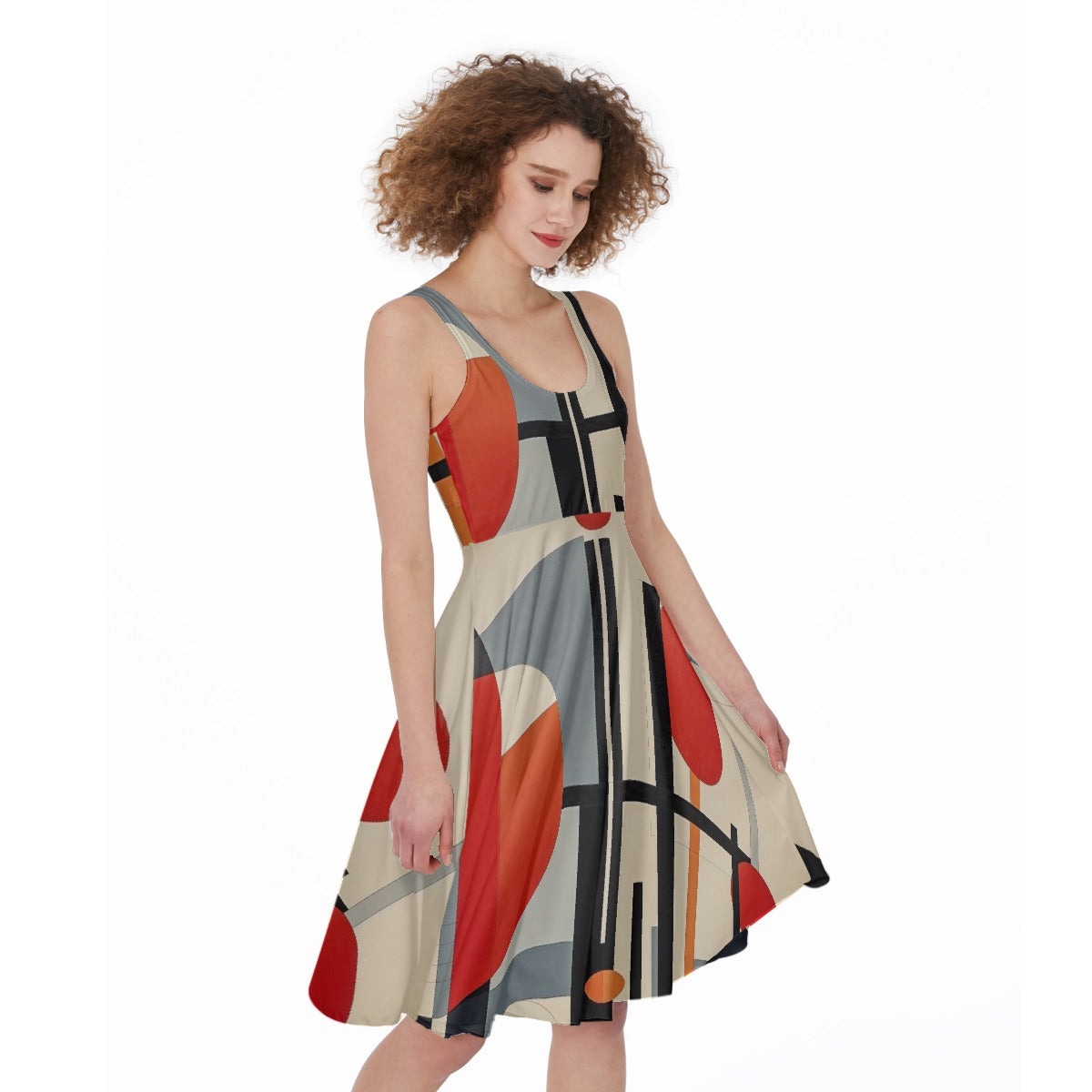 All-Over Print Women's Sleeveless Dress