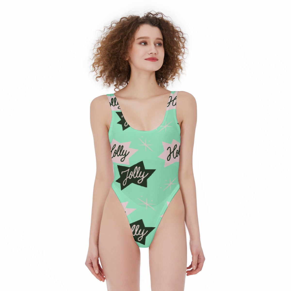 All-Over Print Women's High Cut One-piece Swimsuit