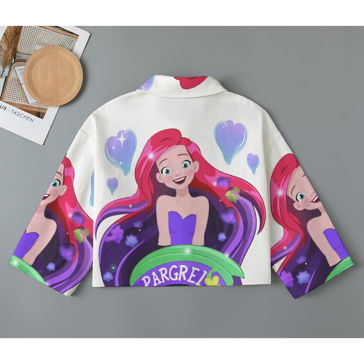 All-Over Print Women's Cropped Jacket | 245GSM Cotton
