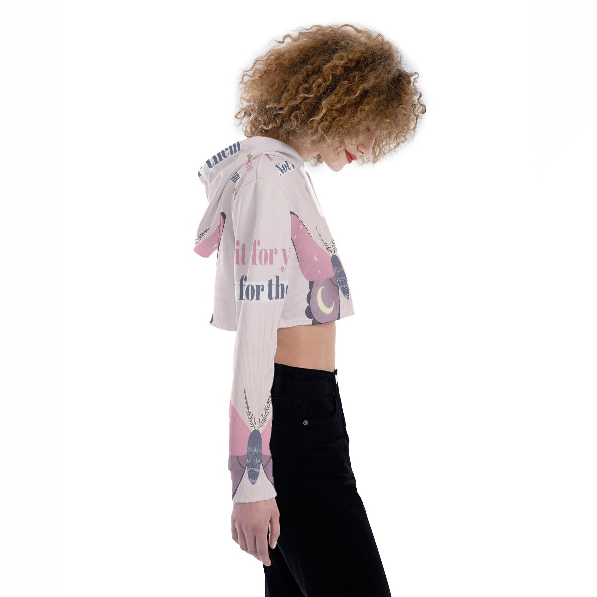 All-Over Print Women's Crop Top Hoodie