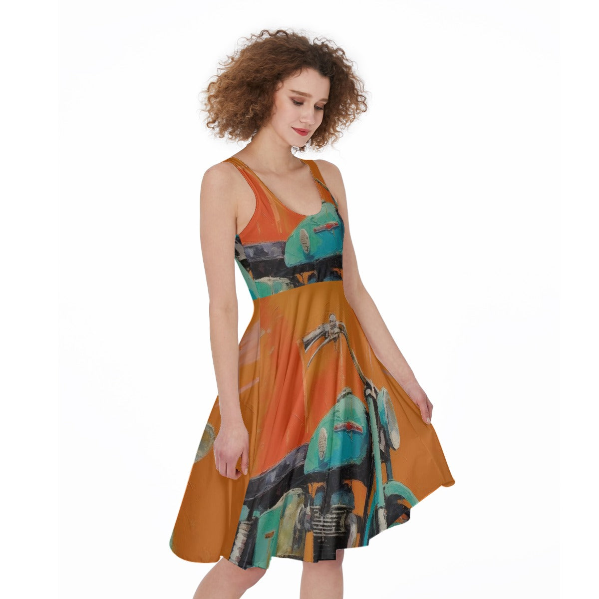 All-Over Print Women's Sleeveless Dress