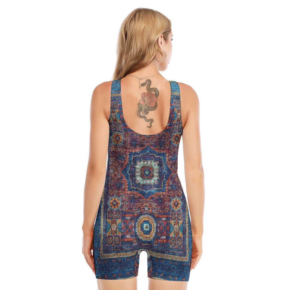 All-Over Print Women's Sleeveless One-piece Swimsuit
