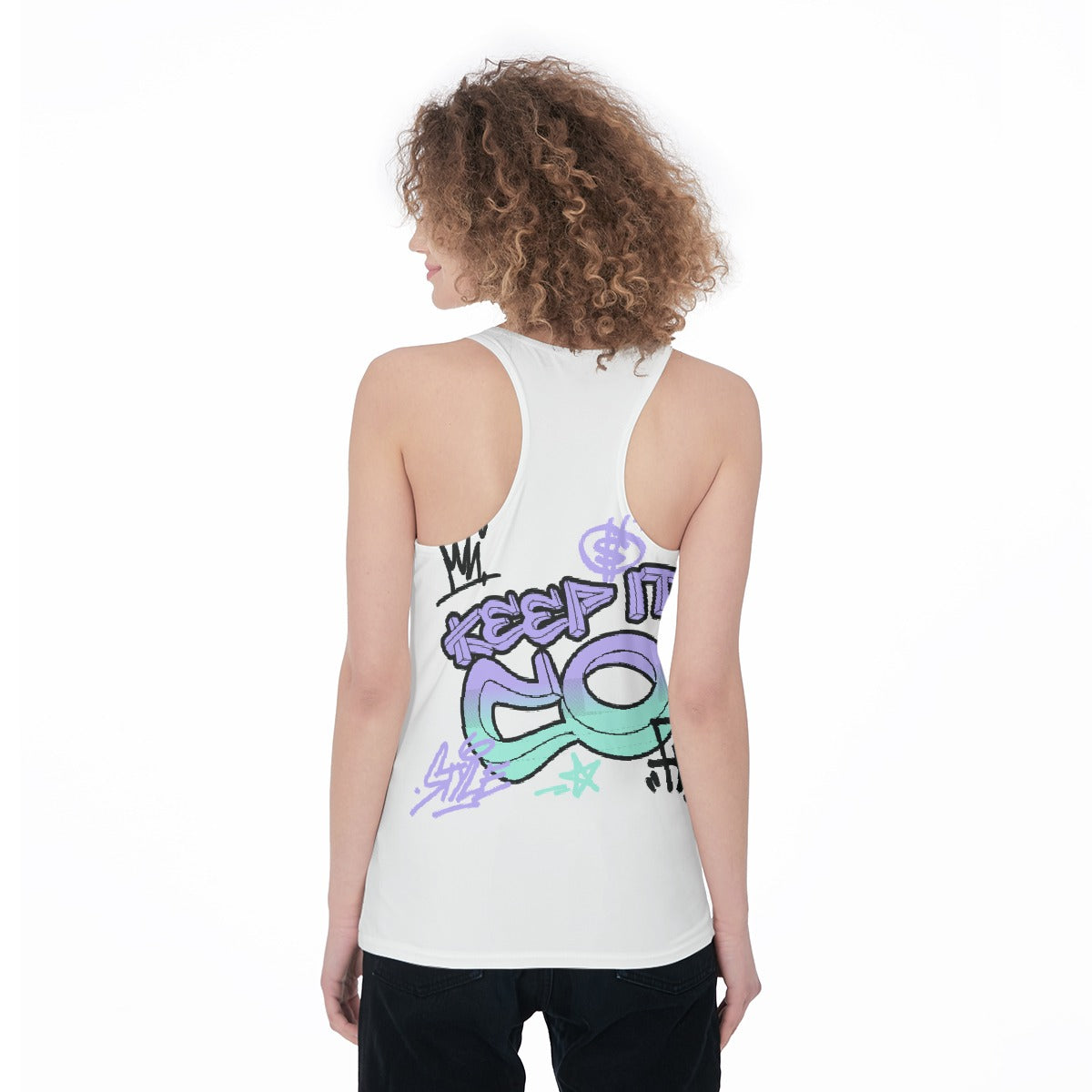 All-Over Print Women's Racerback Tank Top