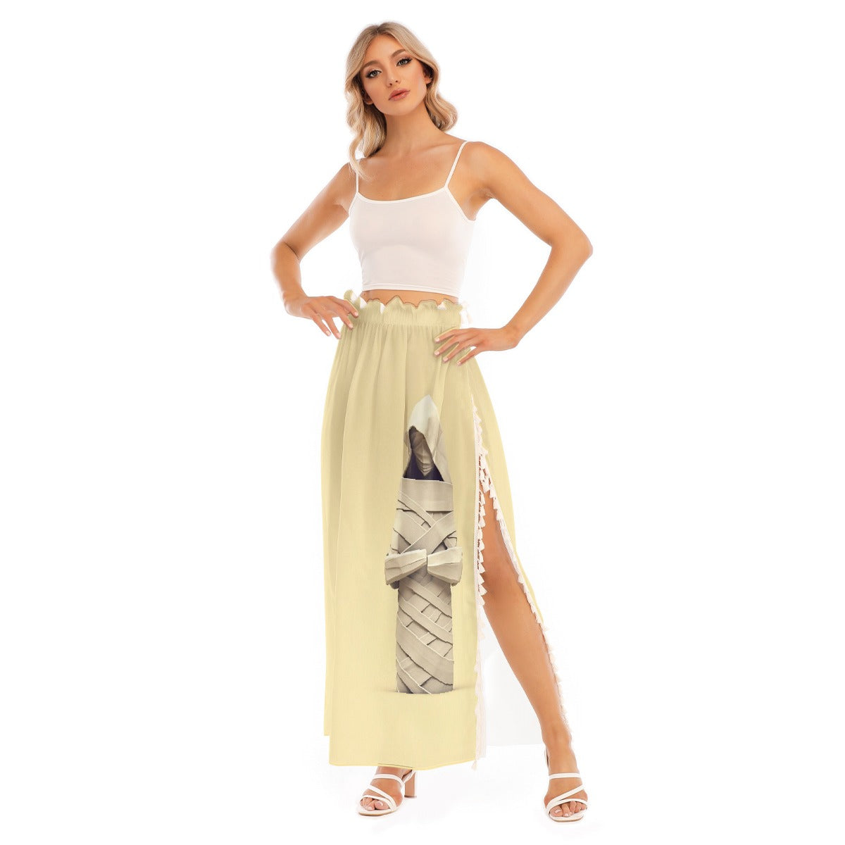 All-Over Print Women's Side Split Skirt