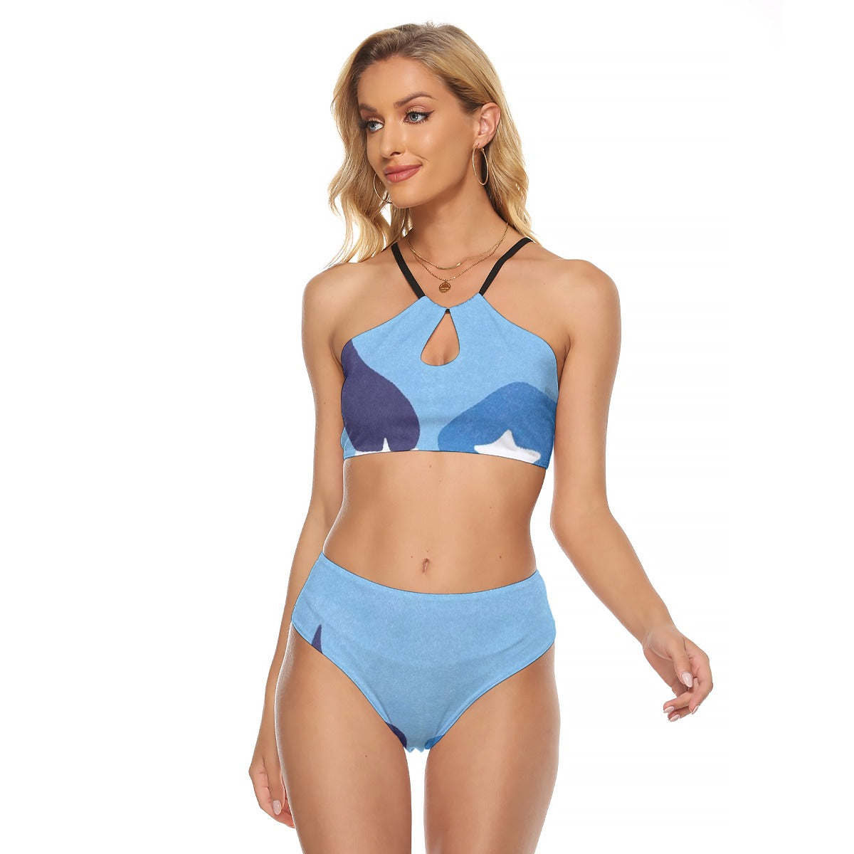 All-Over Print Women's Cami Keyhole One-piece Swimsuit