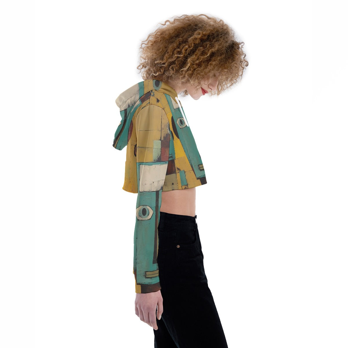 All-Over Print Women's Crop Top Hoodie