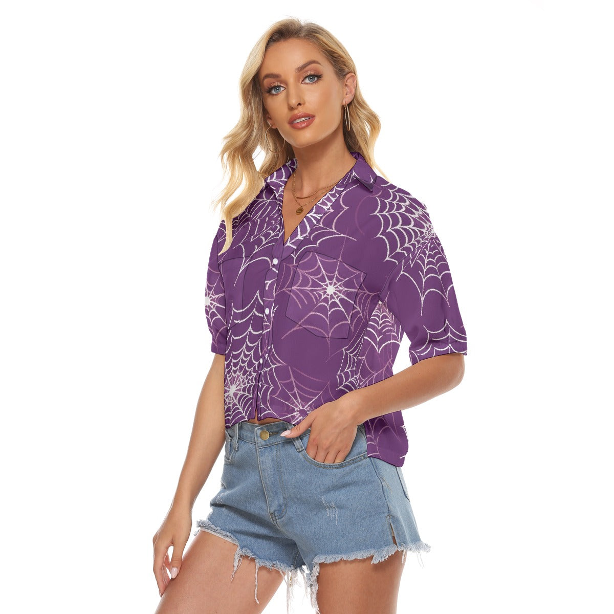 All-Over Print Women's V-neck Shirts