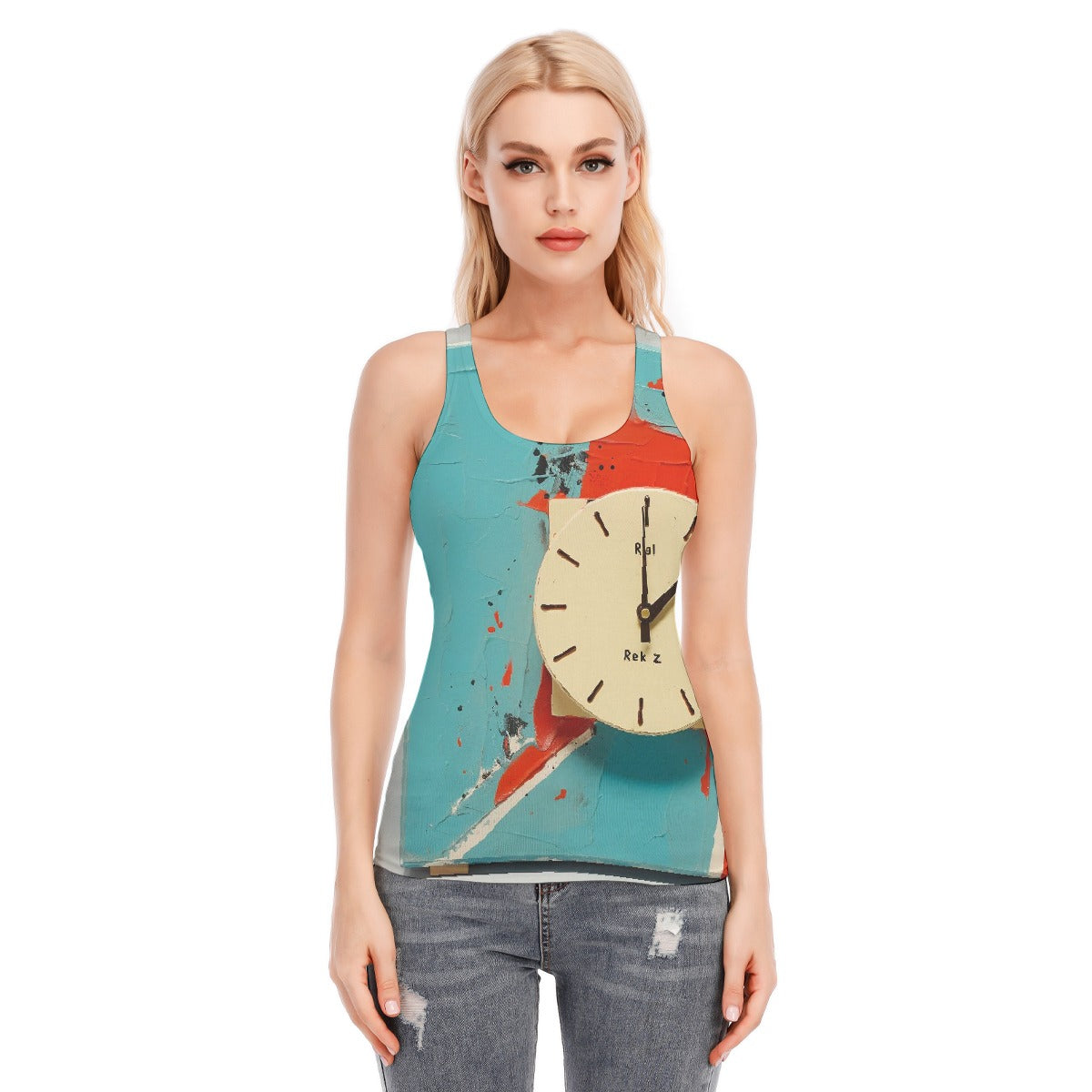 All-Over Print Women's Racer Vest | 190GSM Cotton