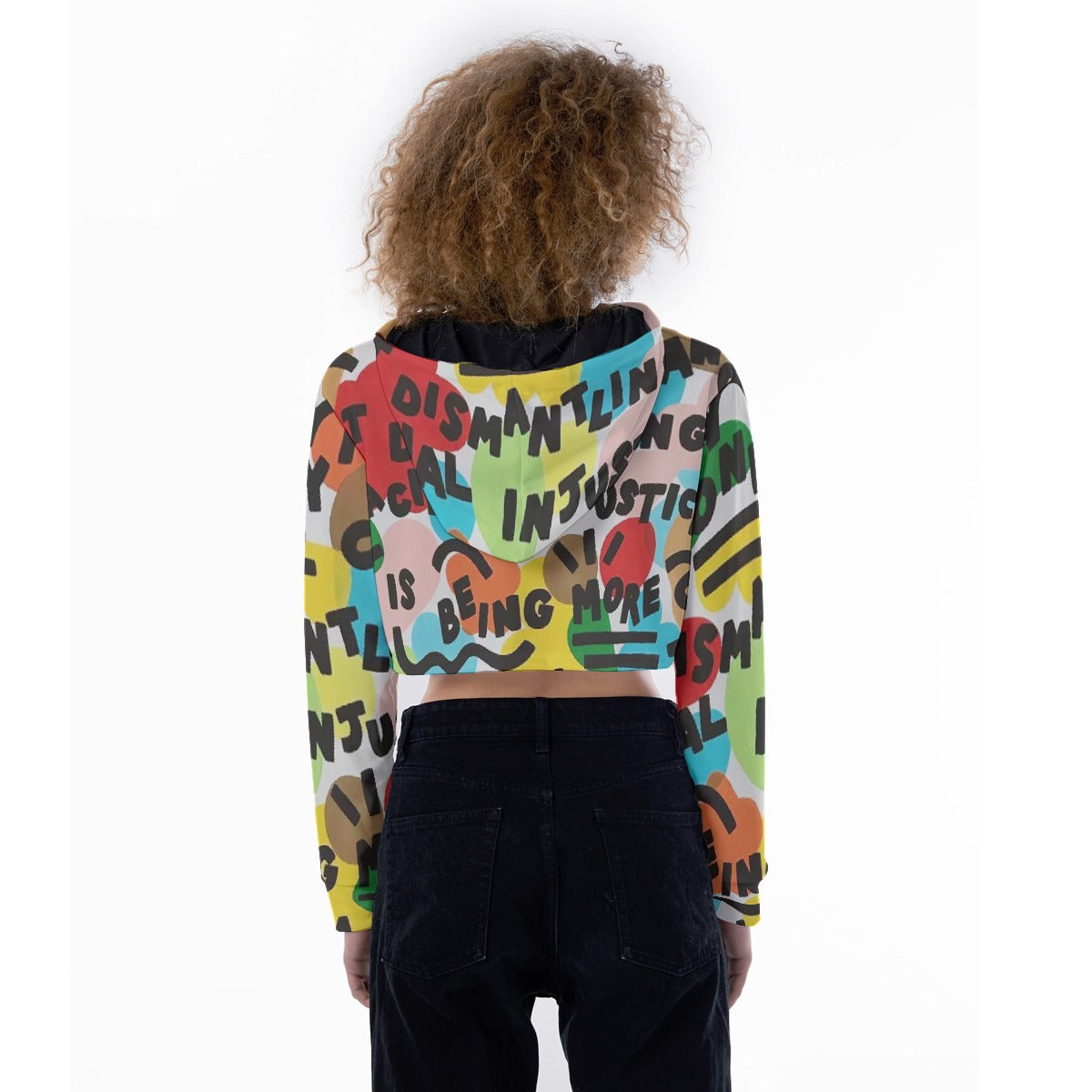 All-Over Print Women's Crop Top Hoodie