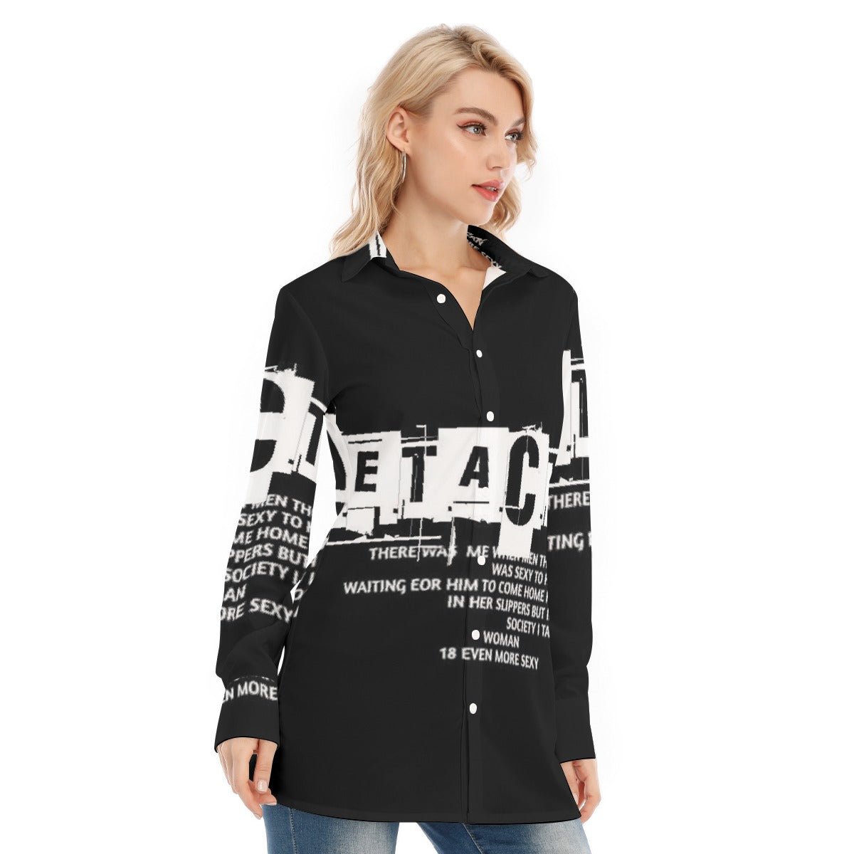 All-Over Print Women's Long Shirt