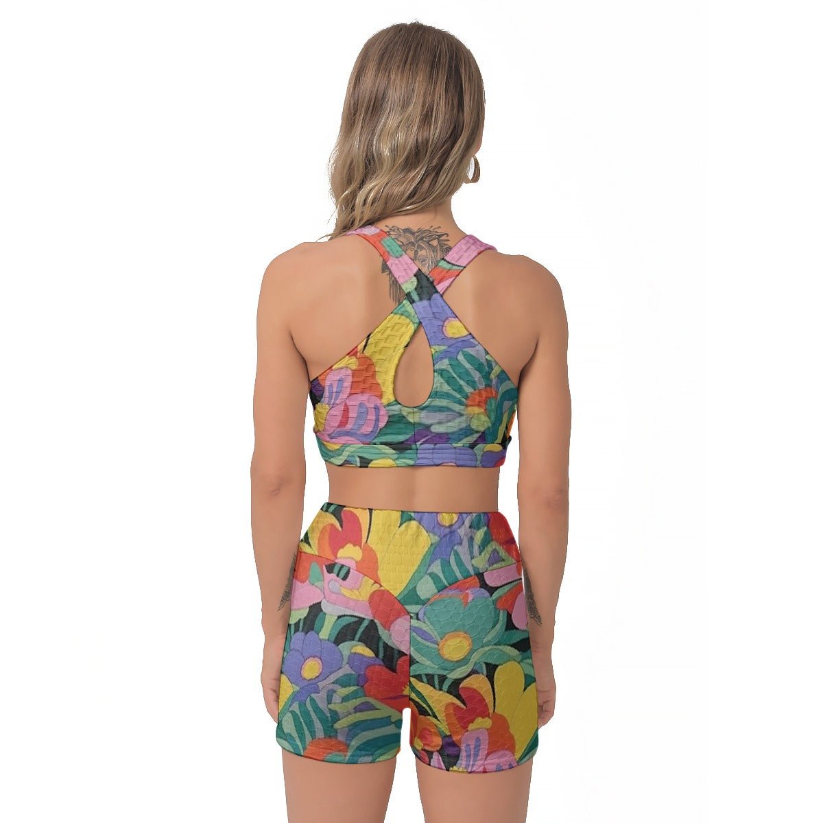 All-Over Print Women's Sports Bra Suit