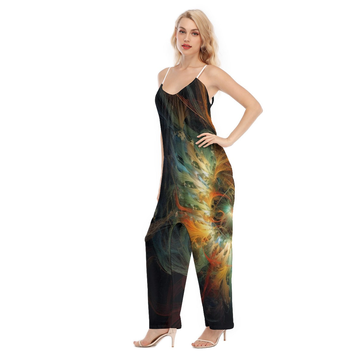 All-Over Print Women's Loose Cami Jumpsuit