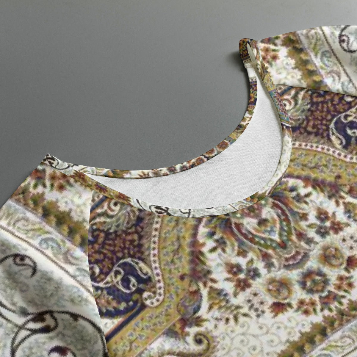 All-Over Print Women's Round Neck T-shirt With Raglan Sleeve