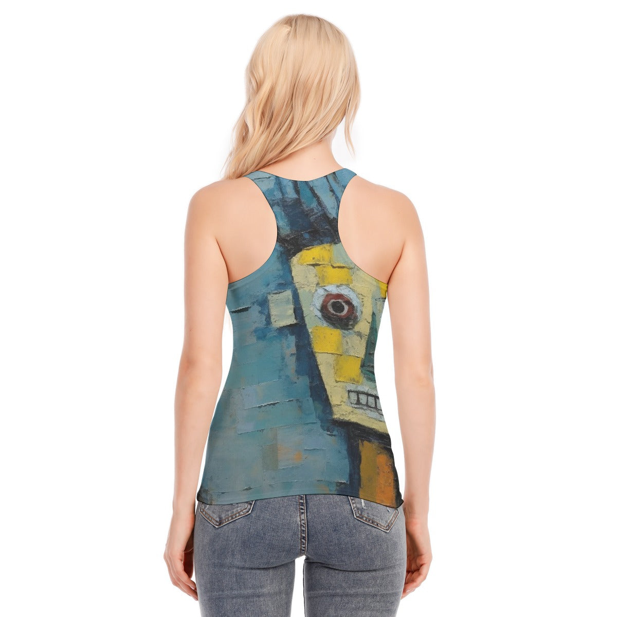 All-Over Print Women's Racer Vest | 190GSM Cotton