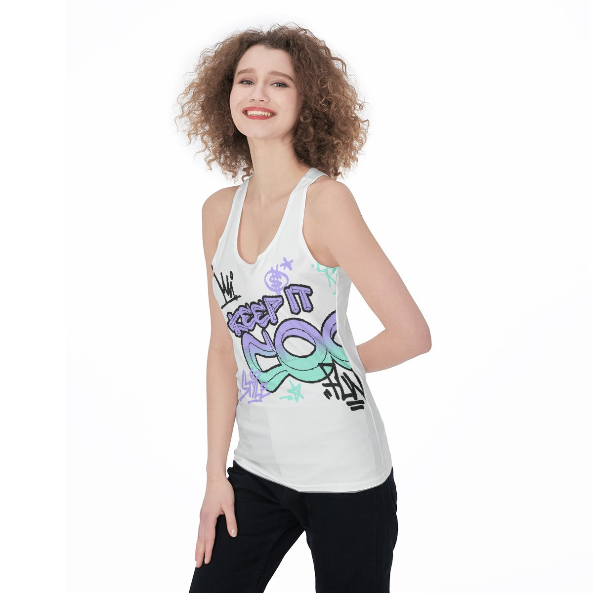 All-Over Print Women's Racerback Tank Top